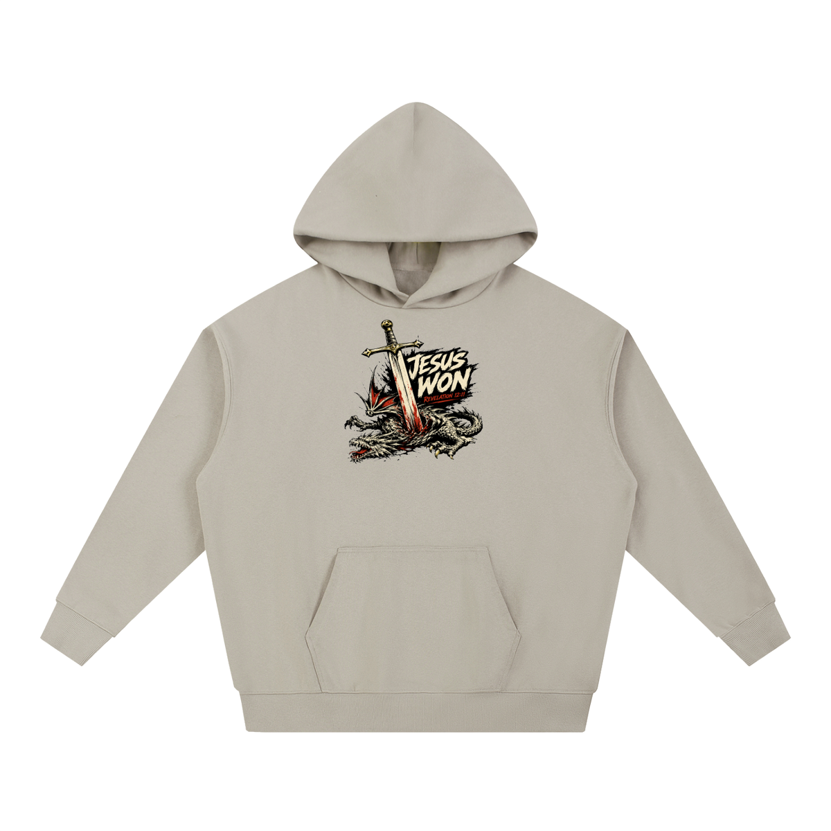 Jesus Won Revelation 12:11 Hoodie