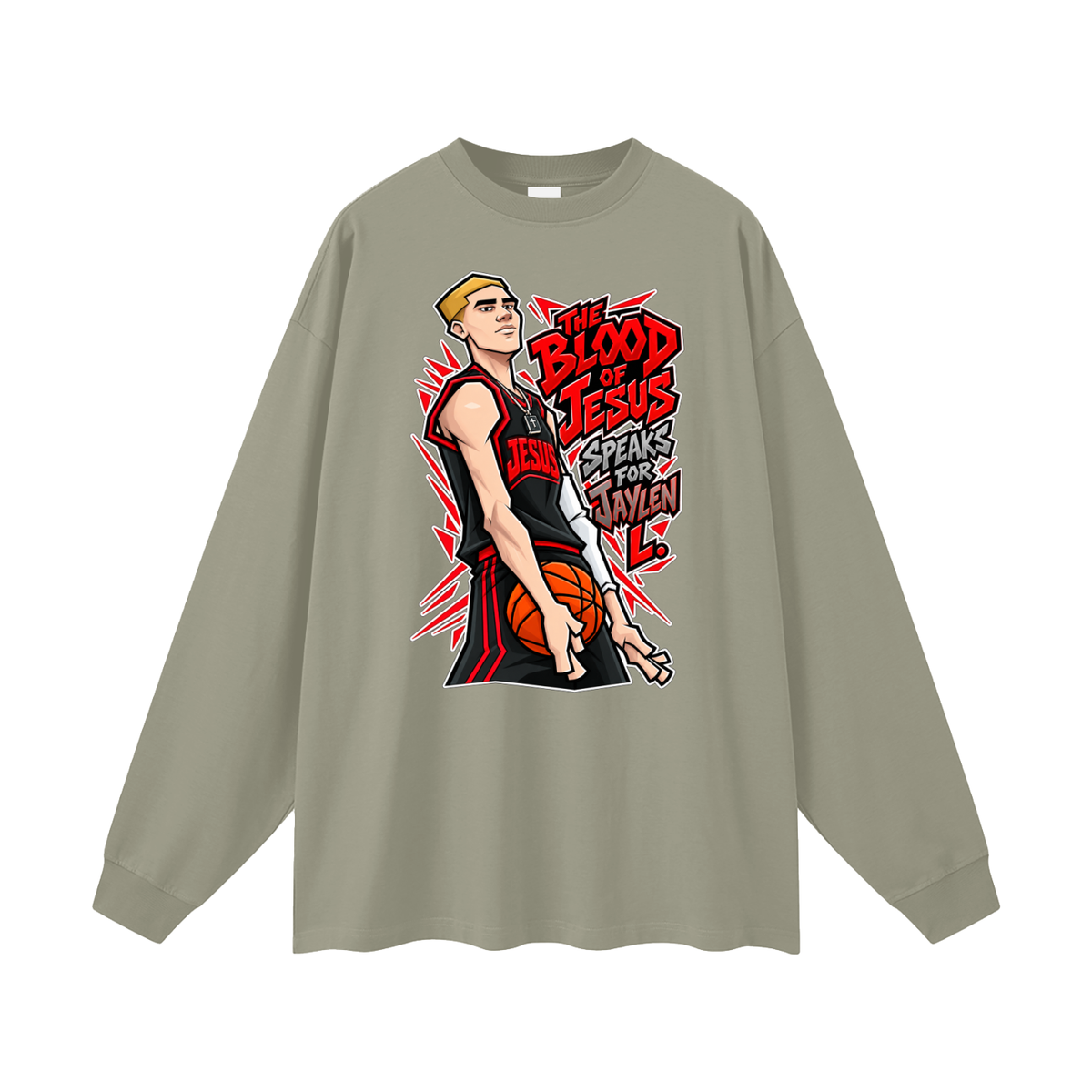 THE BLOOD OF JESUS SPEAKS FOR JAYLEN L. Long Sleeve T-Shirt