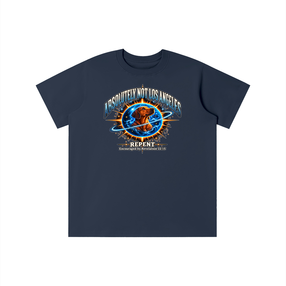 ABSOLUTELY NOT LOS ANGELES REPENT Encouraged by Revelation 22:15 youth T-shirt