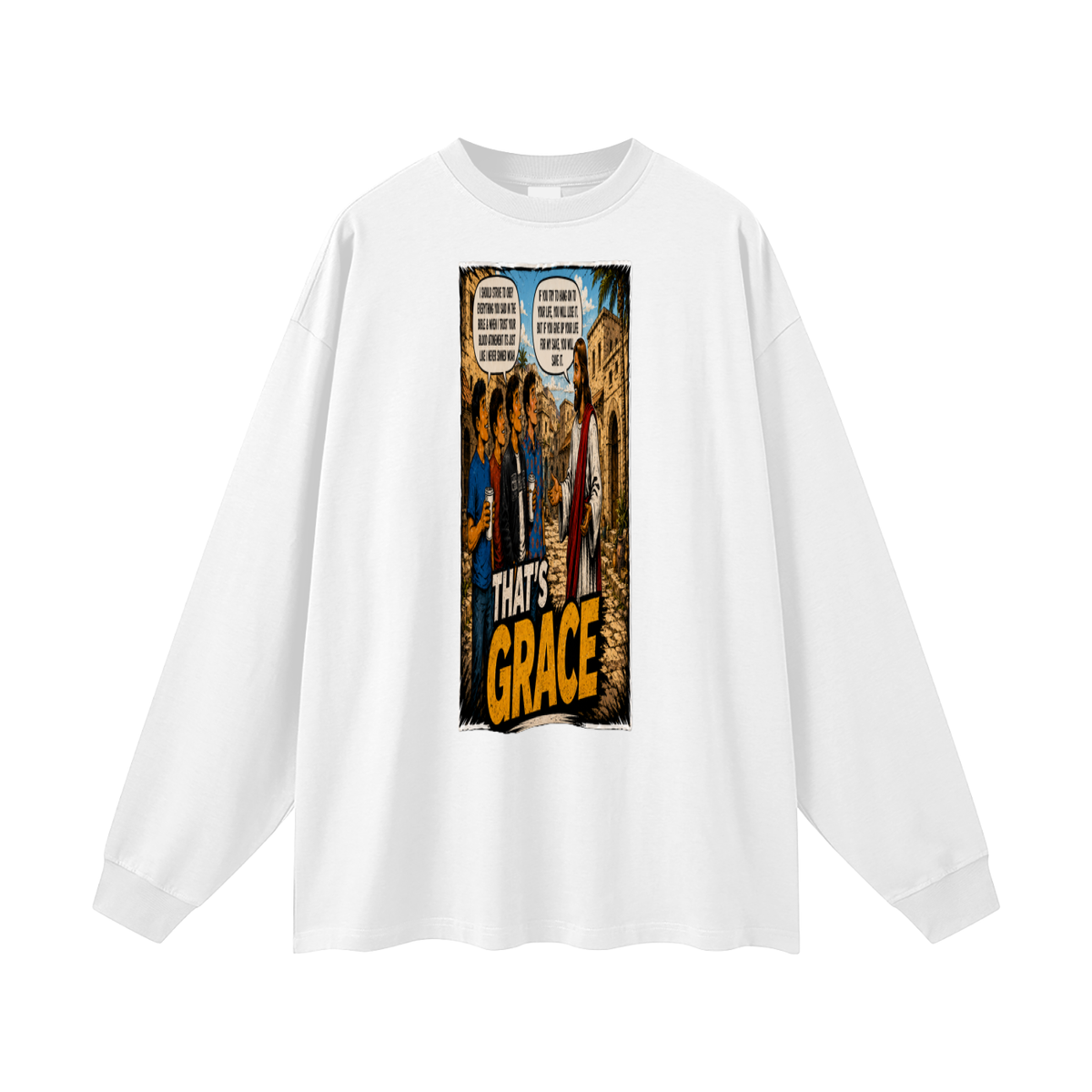 Matthew 16:25 NLT Long Sleeve T-Shirt