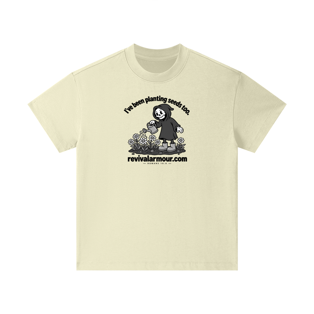 I've been planting seeds too. revivalrarmour.com ROMANS 10:9 Kids T-Shirt