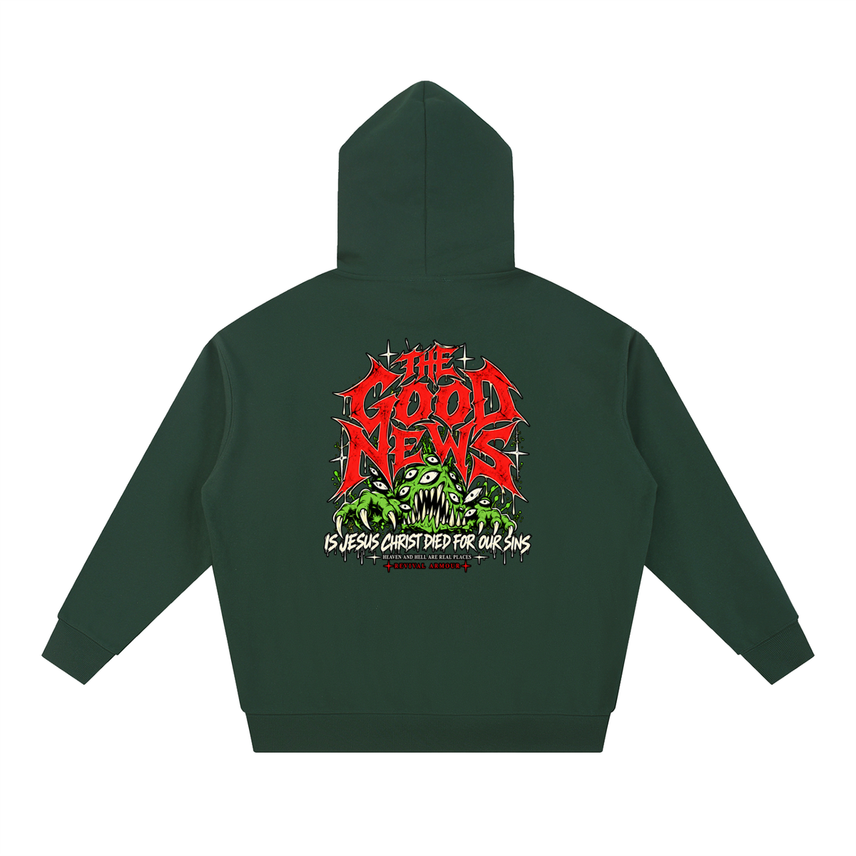 ACCORDING TO 1 CORINTHIANS 15:1-4 NLT THE GOOD NEWS IS JESUS CHRIST DIED FOR OUR SINS HEAVEN AND HELL ARE REAL PLACES Hoodie