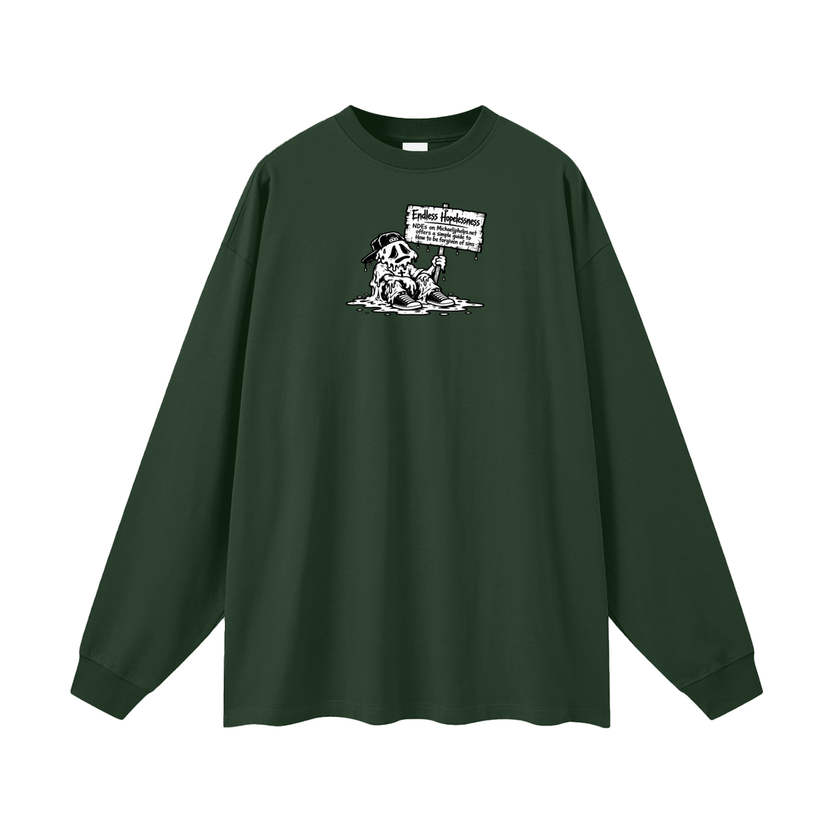 ENDLESS HOPELESSNESS NDEs on michaeljphelps.net offers a simple guide to How to be forgiven of sins Long Sleeve T-Shirt