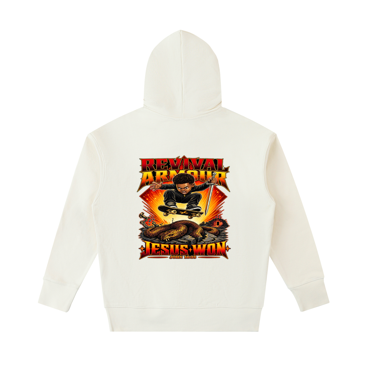 REVIVAL ARMOUR JESUS * WON - JOHN 16:33 - Hoodie