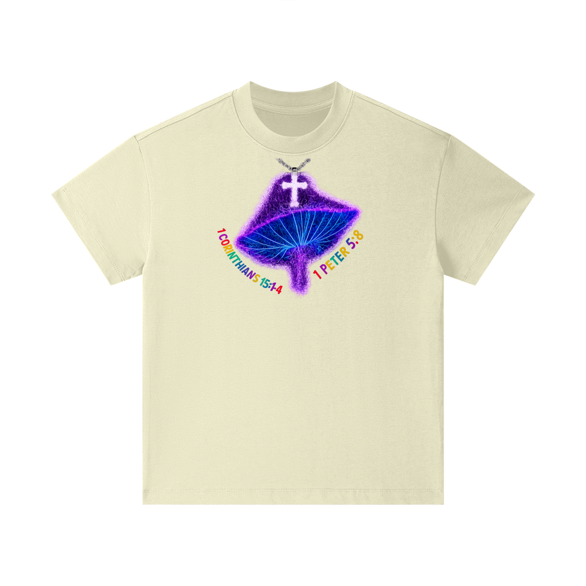 1 Corinthians 15:1-4 1 Peter 5:8 Kids T-Shirt