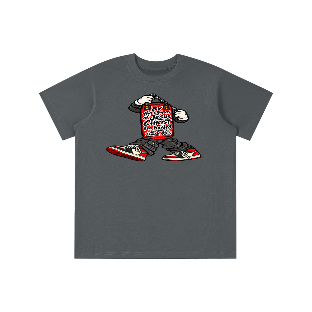 BY the stripes of Jesus CHRIST I'm heAled According to Isaiah 53:5 youth T-shirt