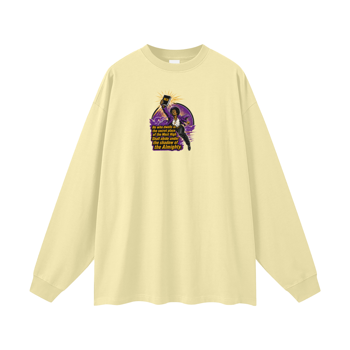 NKJV Psalms 91:1 Long Sleeve T-Shirt