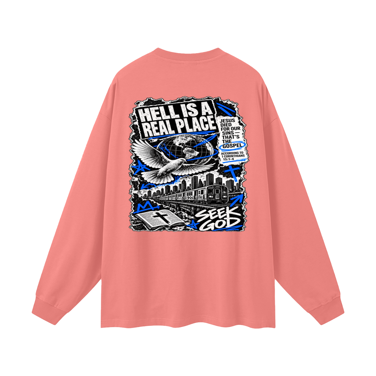 FISH FOR PEOPLE THAT'S A metaphor AND YOU COULD LEARN HOW TO CAST OUT DEMONS ON MICHAELJPHELPS.COM Long Sleeve T-Shirt
