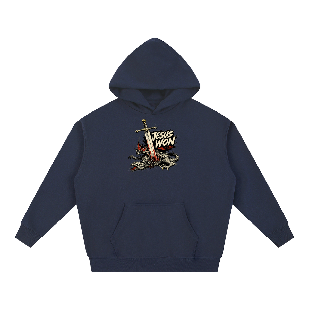 Jesus Won Revelation 12:11 Hoodie
