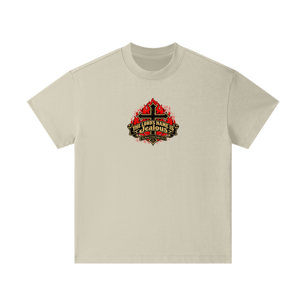 THE LORD'S NAME IS Jealous The phrase is from Exodus 34:14 Kids T-Shirt