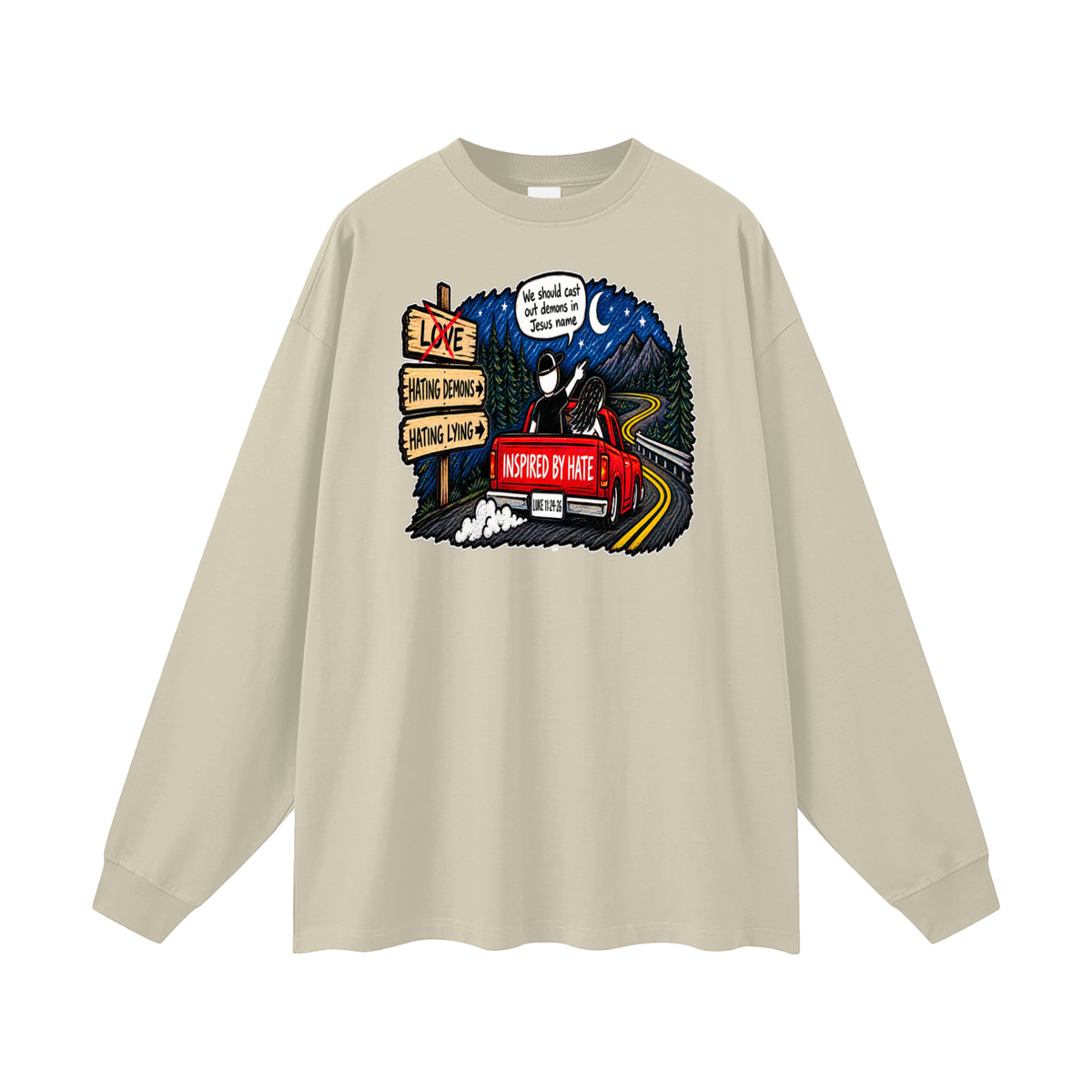 INSPIRED BY HATE Long Sleeve T-Shirt