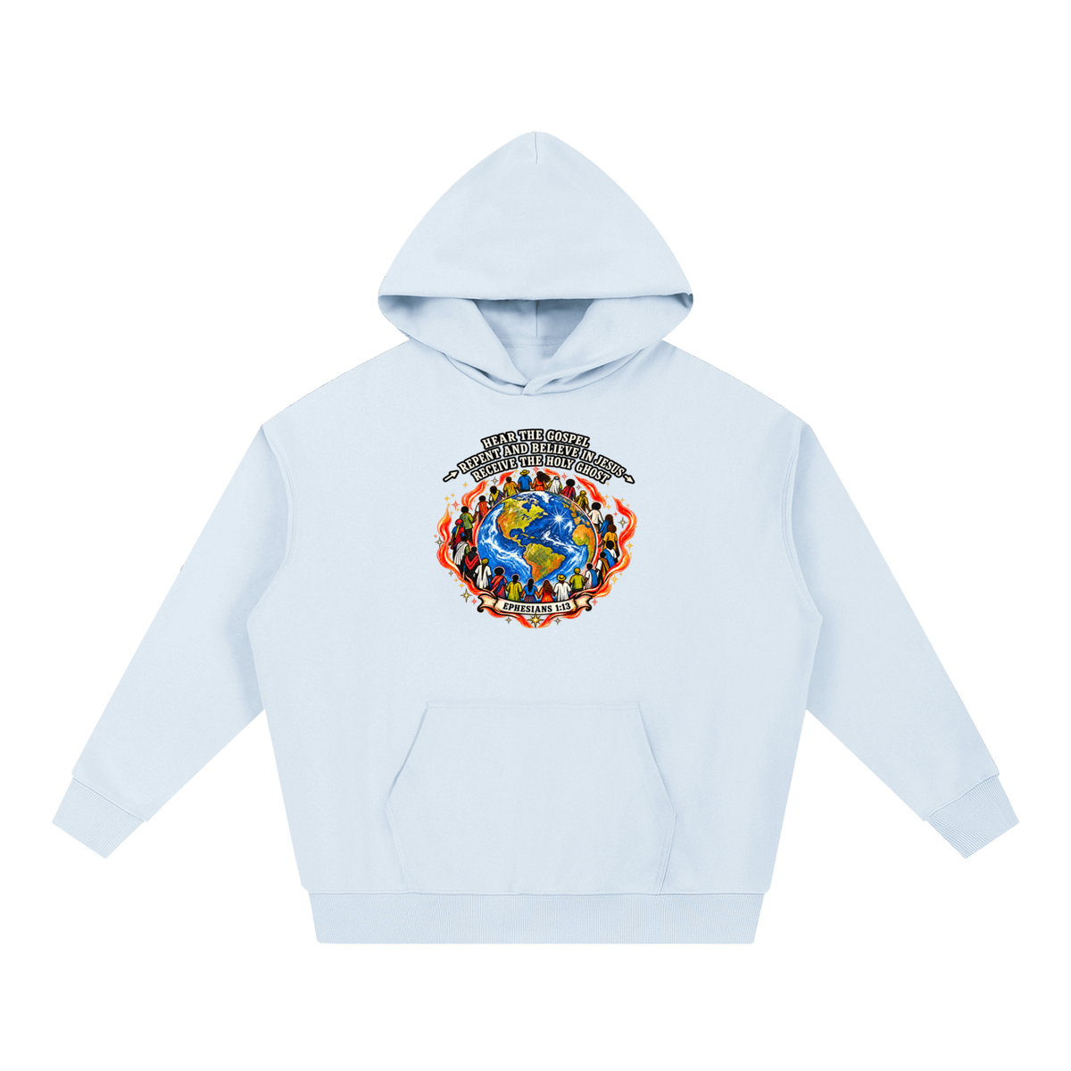 Hear the Gospel > repent and believe in Jesus > Receive the Holy Ghost Hoodie