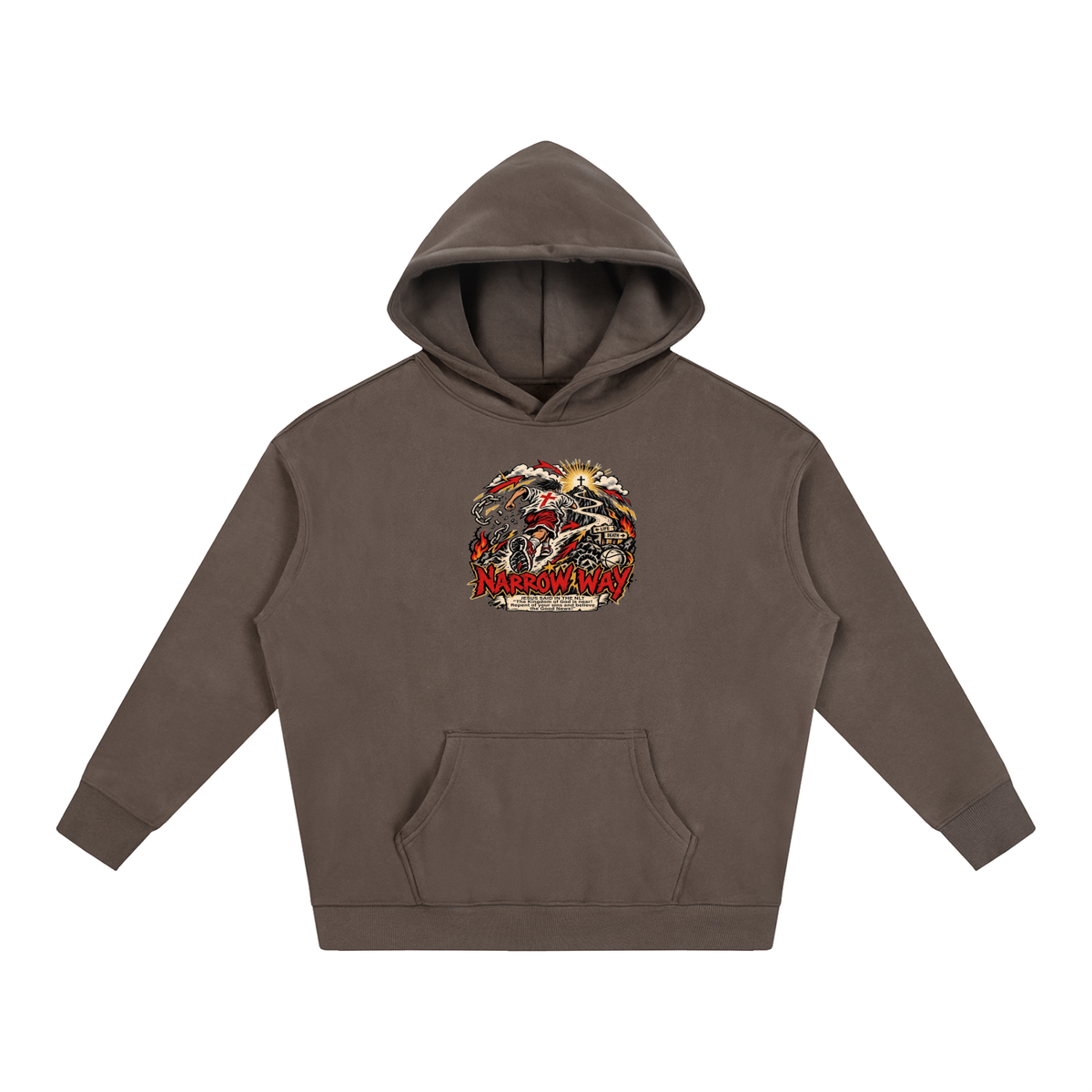 NARROW WAY JESUS SAID IN NLT "The kingdom of God is near! Repent of your sins and believe the Good News!" Hoodie