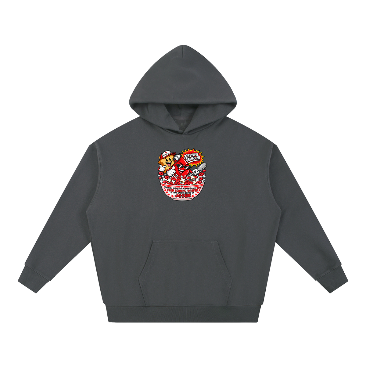 REVIVAL ARMOUR The only thing that's going to save YOU FROM BURNING FOREVER IS THAT SAVING BLOOD OF JESUS Hoodie