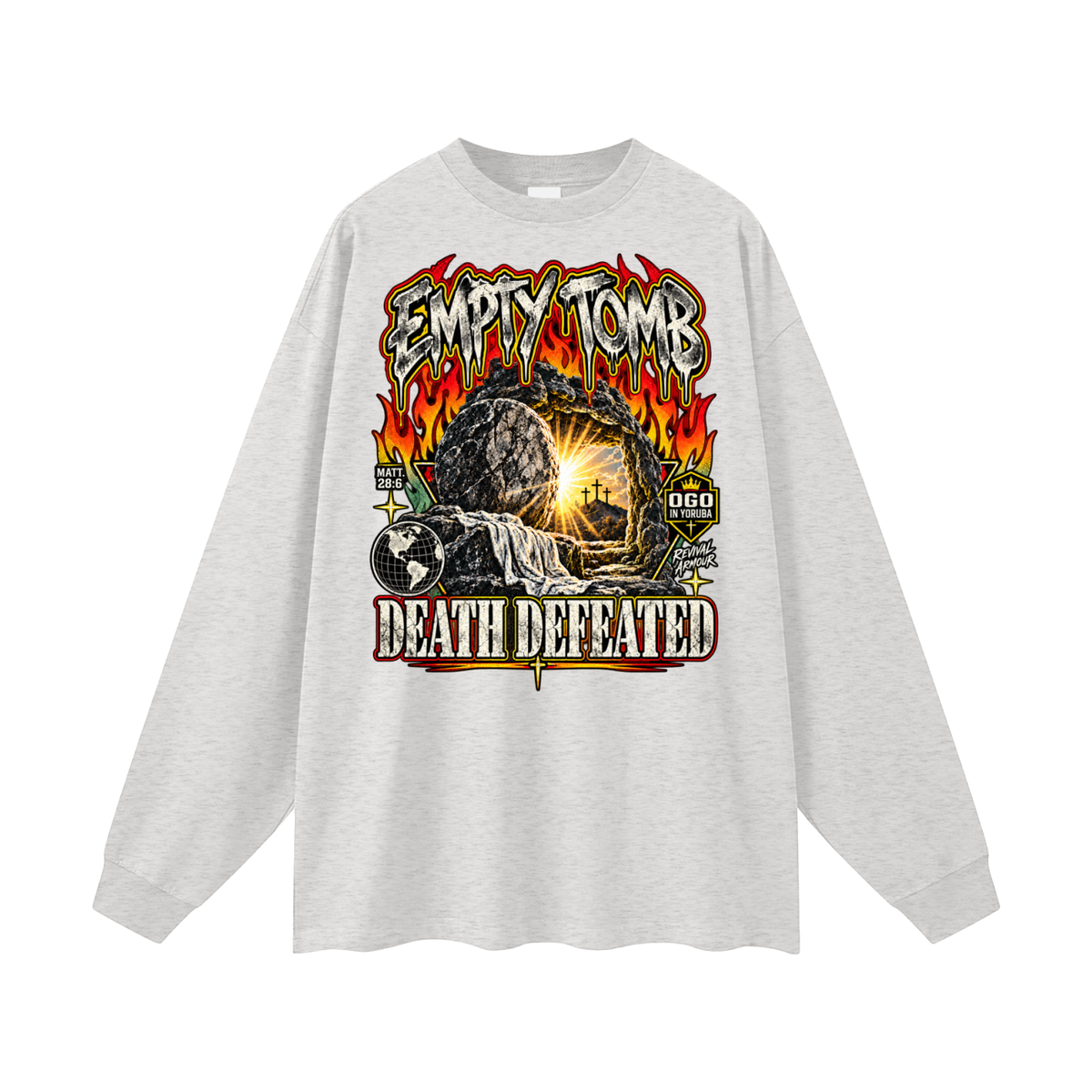 EMPTY TOMB DEATH DEFEATED Long Sleeve T-Shirt