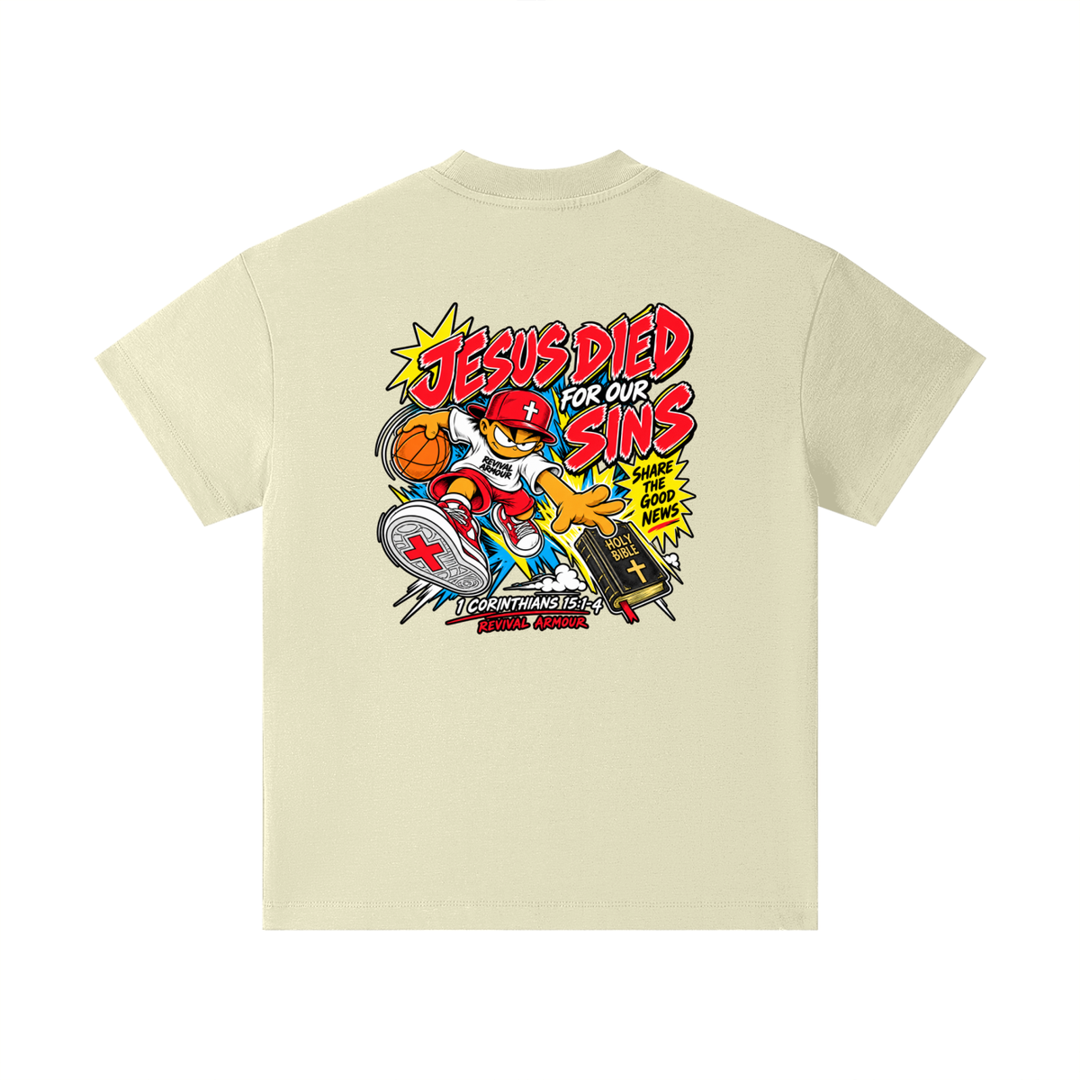 REVIVAL EST. 2026 ARMOUR JESUS DIED FOR OUR SINS Kids T-Shirt