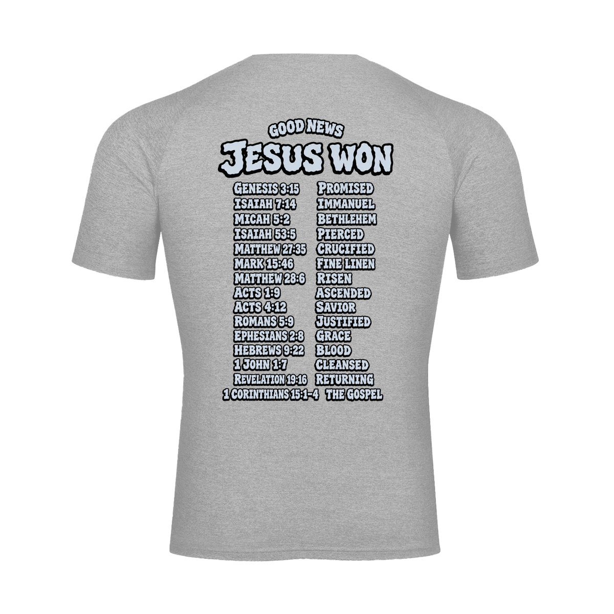 Jesus Won sports T-Shirt