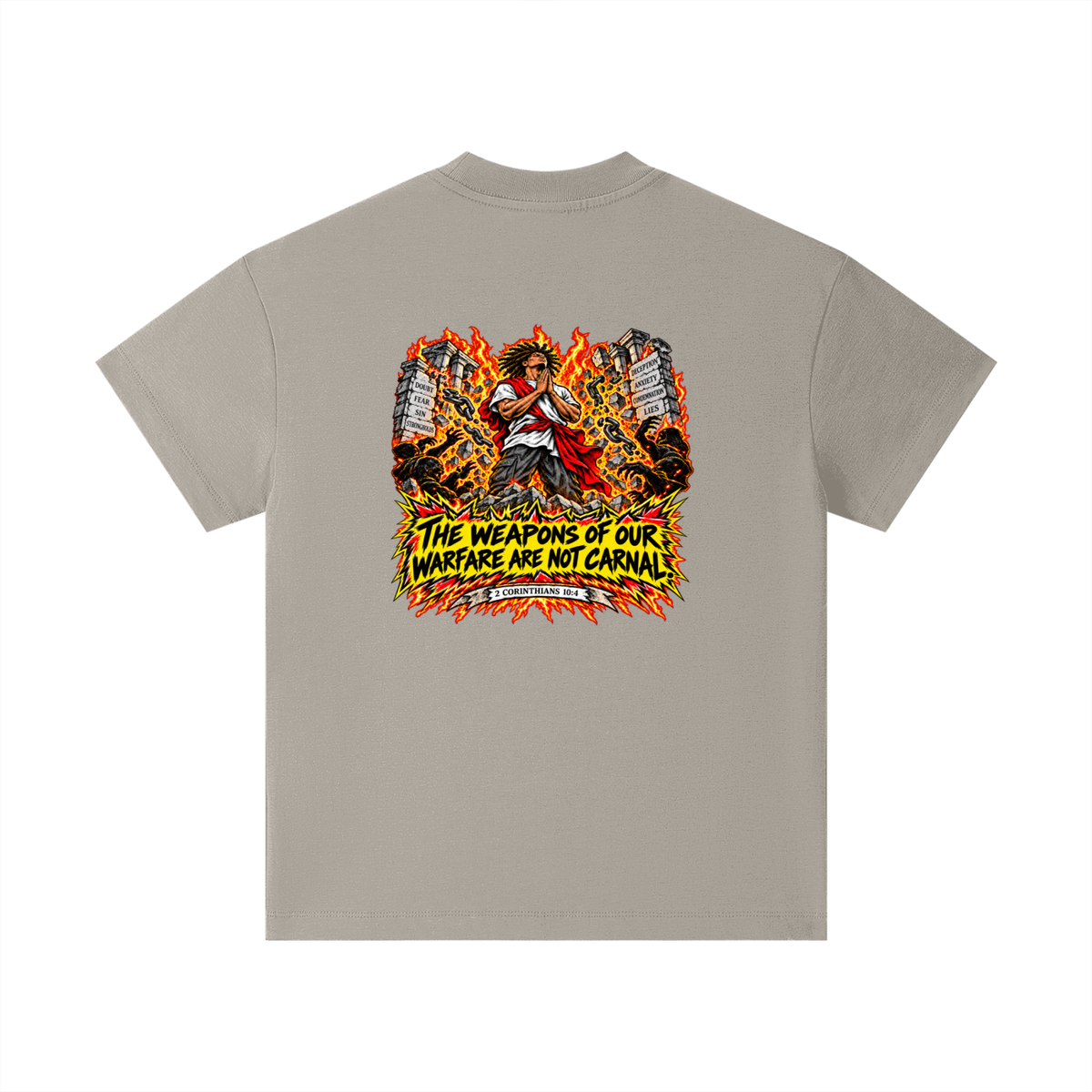 THE WEAPONS OF OUR WAREFARE ARE NOT CARNAL (2 CORINTHIANS 10:4) Kids T-Shirt