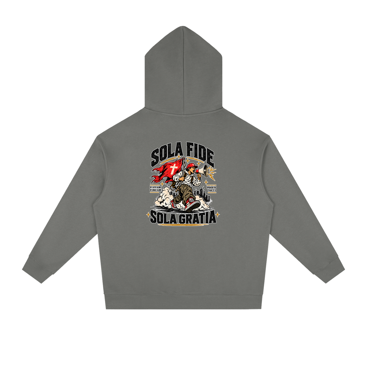 "Sola Fide / Sola Gratia" – Latin for "Faith Alone / Grace Alone." Hoodie