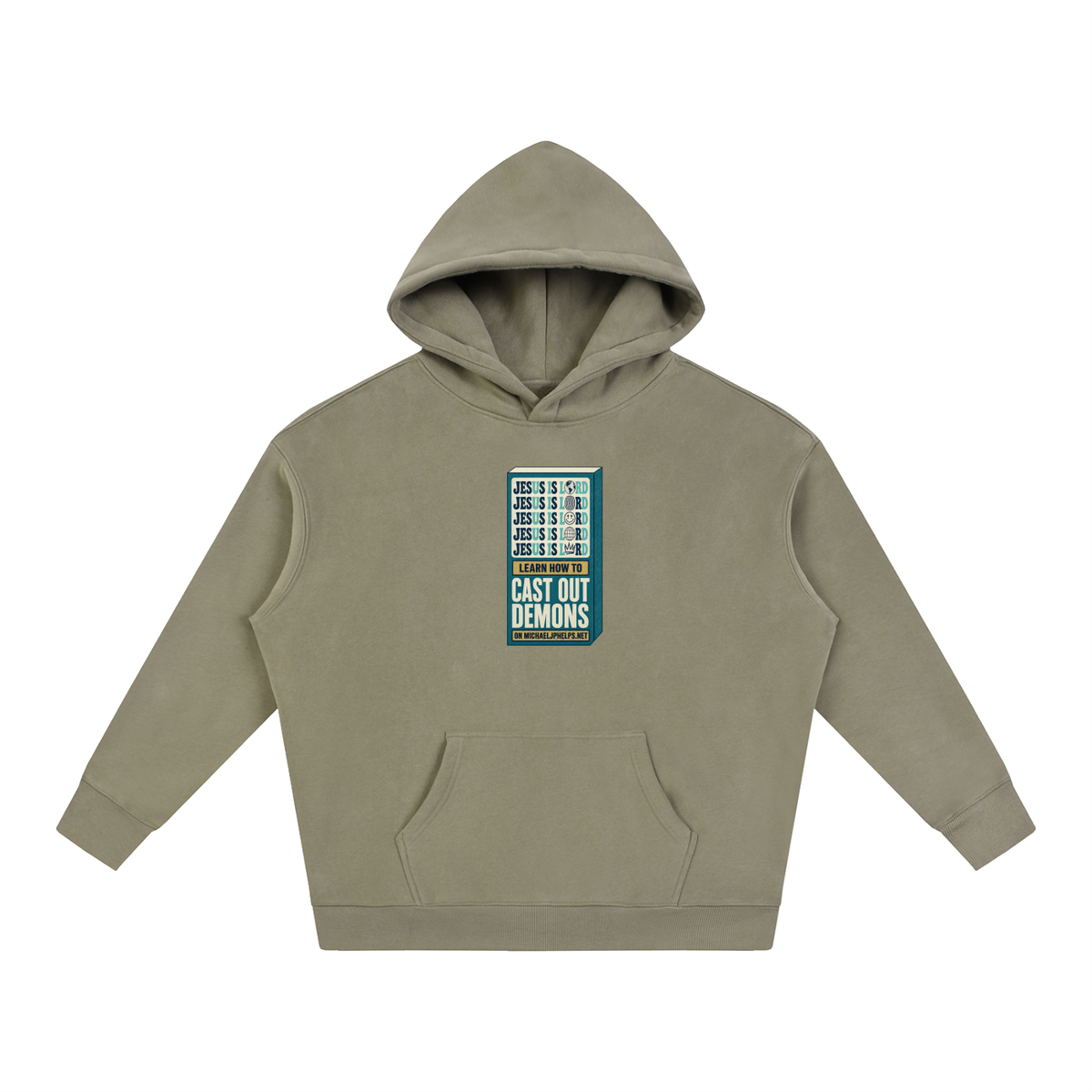 Jesus is Lord 5x Learn how to cast out demons on MICHAELJPHELPS.NET Hoodie