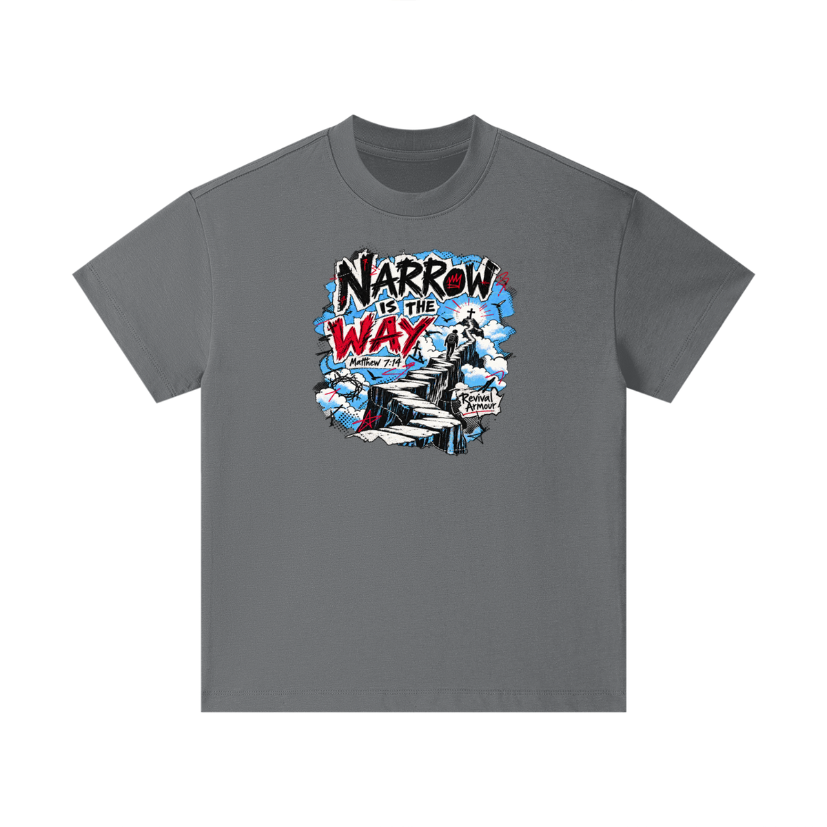 NARROW IS THE WAY [MATTHEW 7:14] Revival Armour Kids T-Shirt