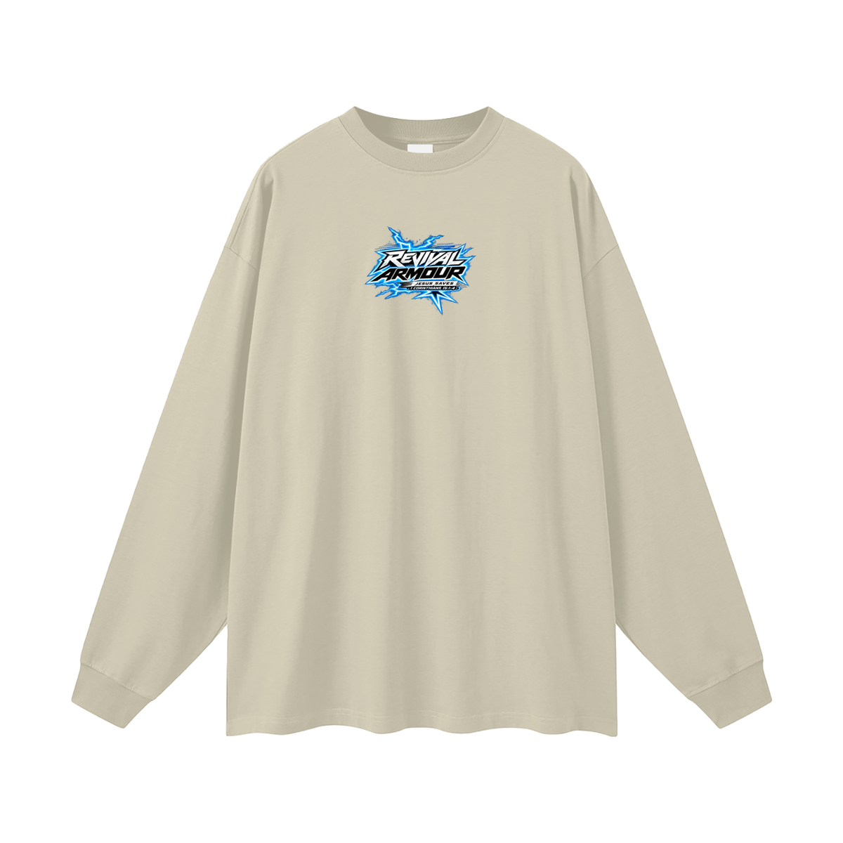 REVIVAL ARMOUR JESUS SAVES -1 CORINTHIANS 15:1-4- Long Sleeve T-Shirt