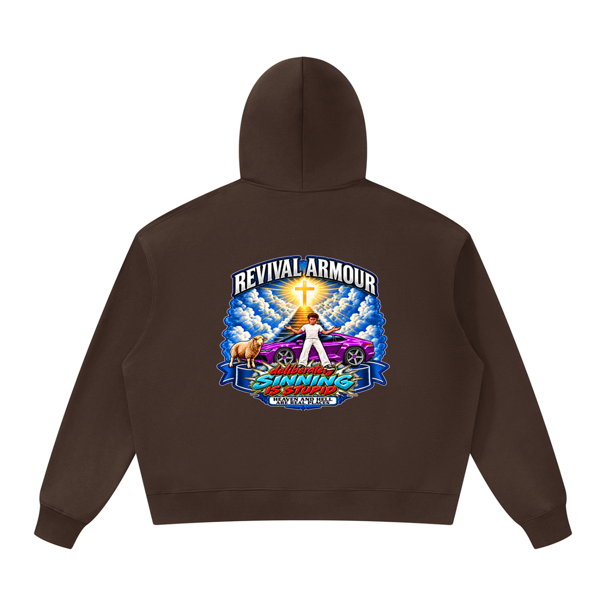 REVIVAL ARMOUR deliberately SINNING IS STUPID HEAVEN AND HELL ARE REAL PLACES DITCH UNGODLINESS Triggered by MARK 1:15 Hoodie