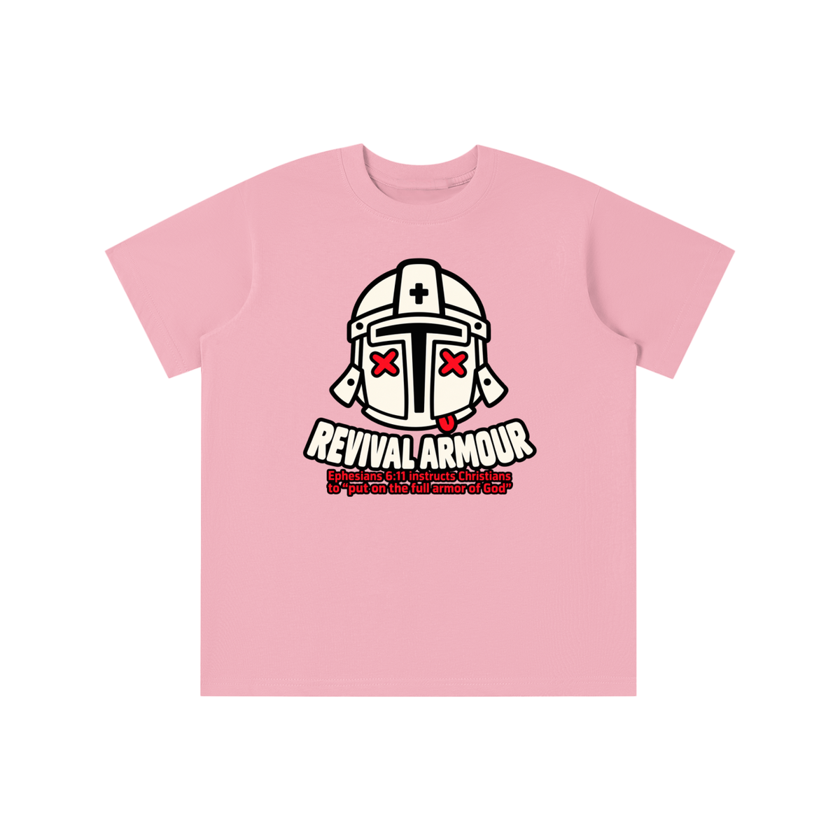 REVIVAL ARMOUR Ephesians 6:11 instructs Christians to "put on the full armor of God" youth T-shirt