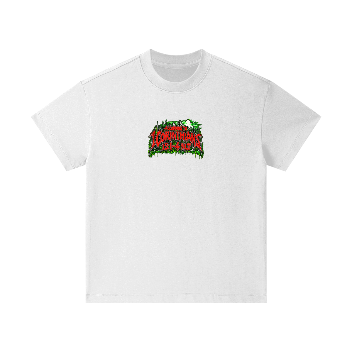ACCORDING TO 1 CORINTHIANS 15:1-4 NLT THE GOOD NEWS IS JESUS CHRIST DIED FOR OUR SINS HEAVEN AND HELL ARE PLACES Kids T-Shirt
