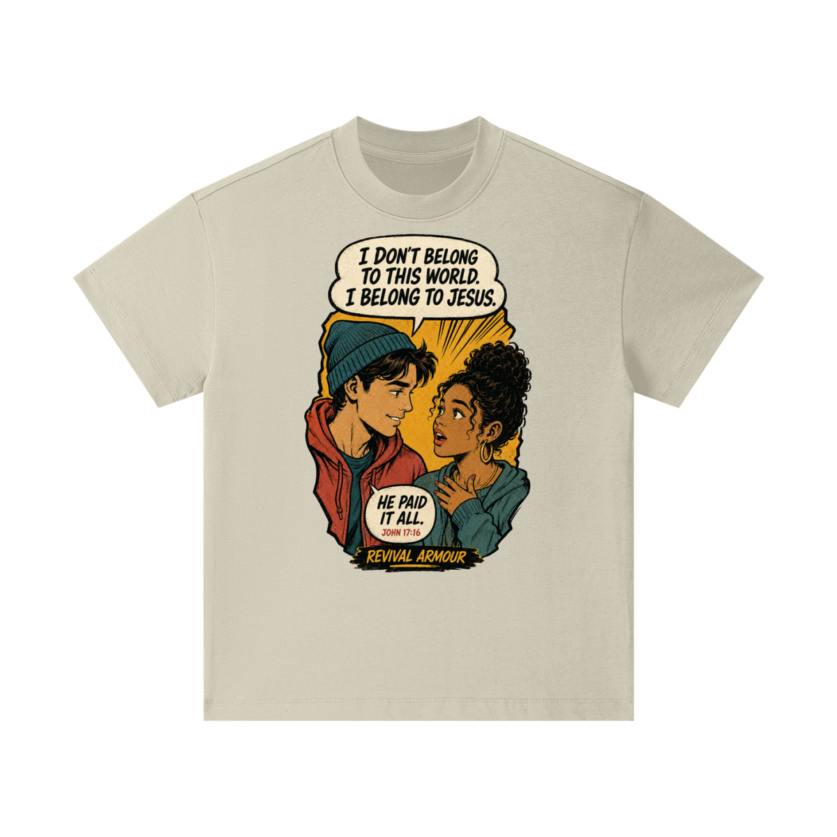 John 17:16 inspired  Kids T-Shirt