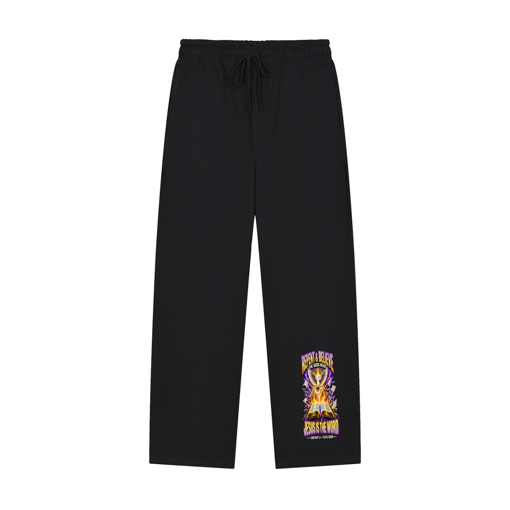 REPENT & BELIEVE THE GOOD NEW JESUS IS THE WORD 1 CORINTHIANS 15:1-4 REVIVAL ARMOUR Sweatpants