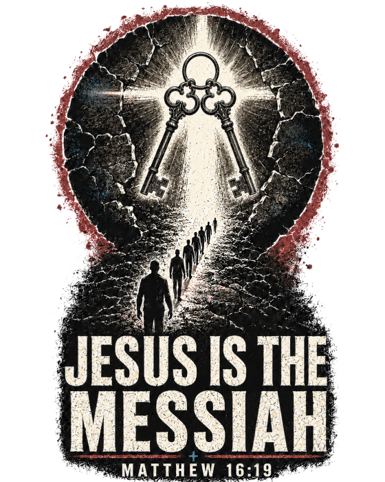JESUS IS THE MESSIAH + MATTHEW 16:19 Kids T-Shirt