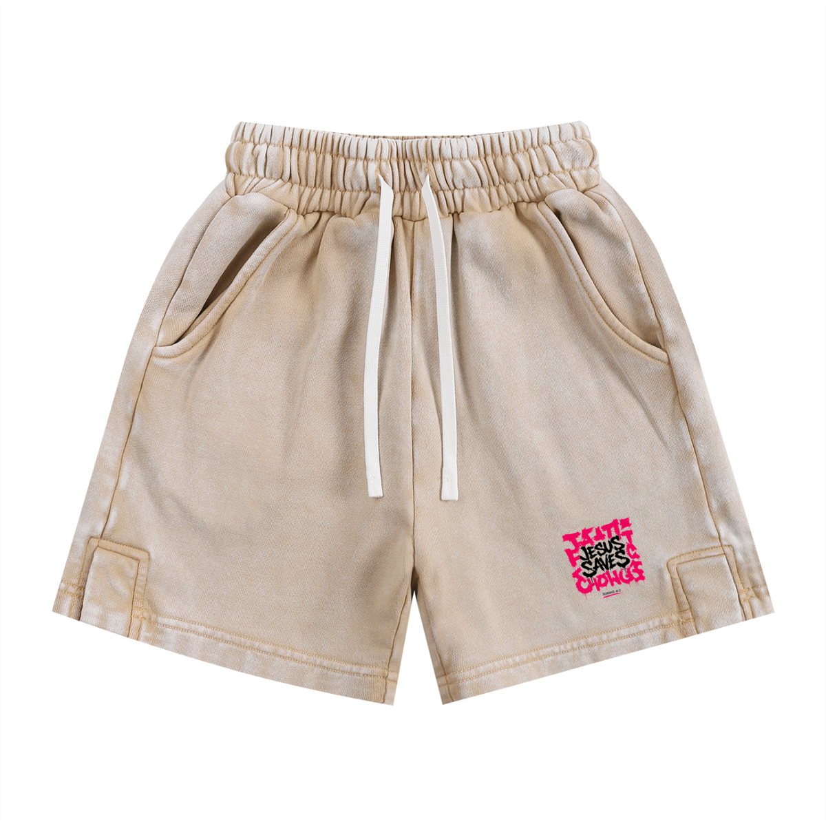 Jesus saves Kids' Shorts