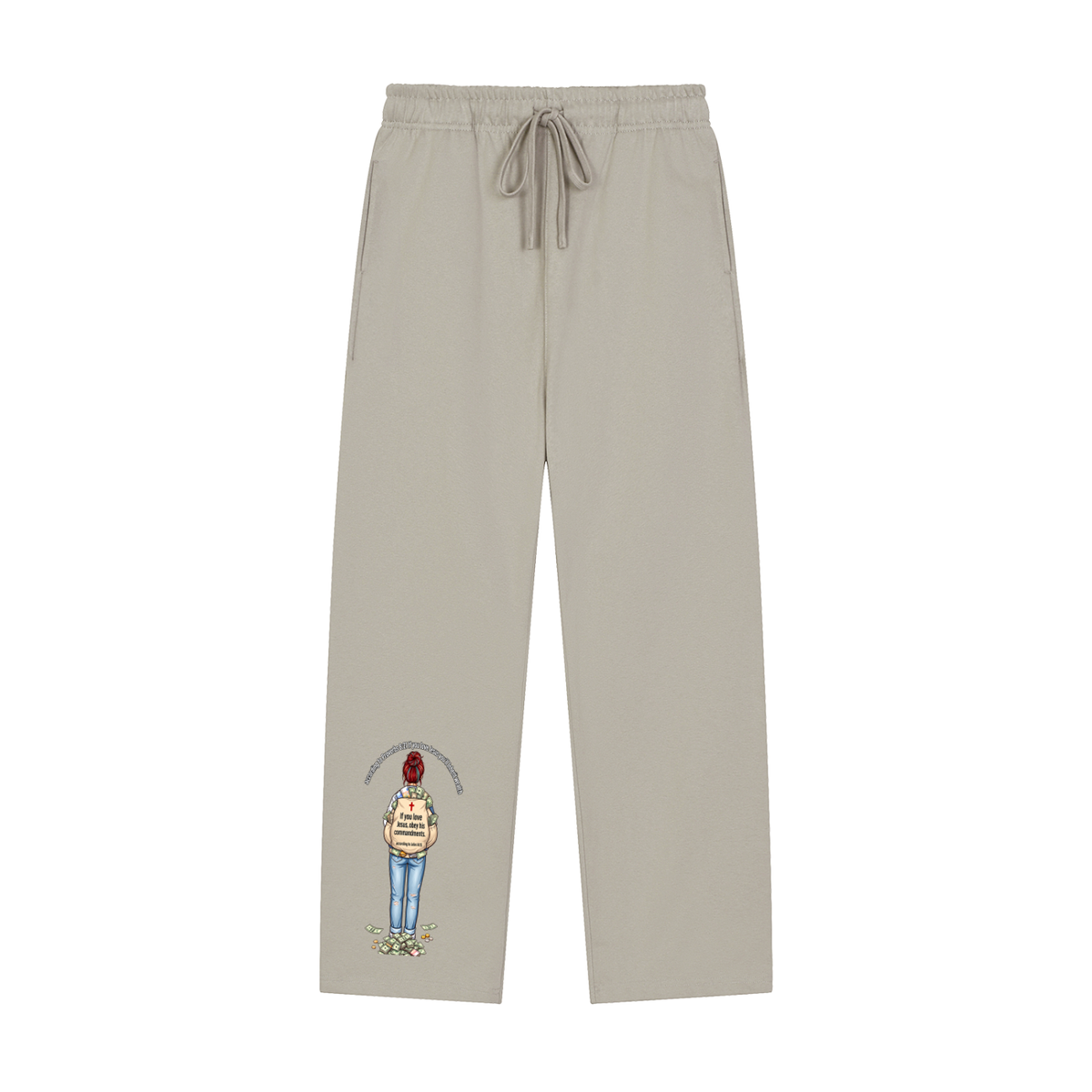 according to Proverbs 8:21 If you love Jesus you'll Inherit wealth If you love Jesus, obey his commandments according to John 14:15 Sweatpants