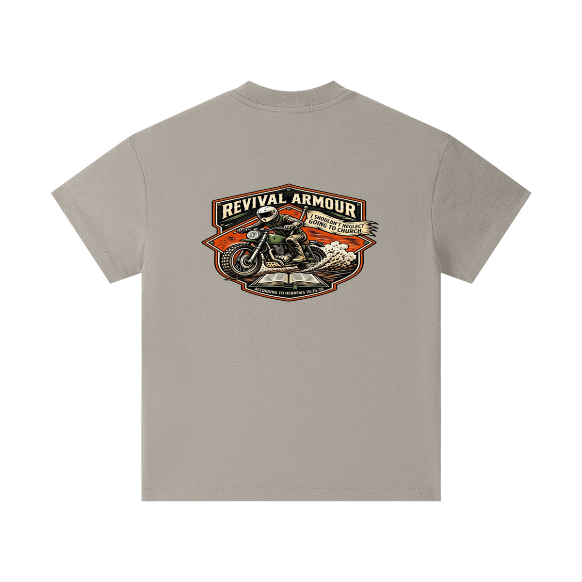 THE WAGE OF SIN IS DEATH REVIVAL ARMOUR I SHOULDN'T NEGLECT GOING TO CHURCH. ACCORDING TO HEBREWS 10:25-26 Kids T-Shirt