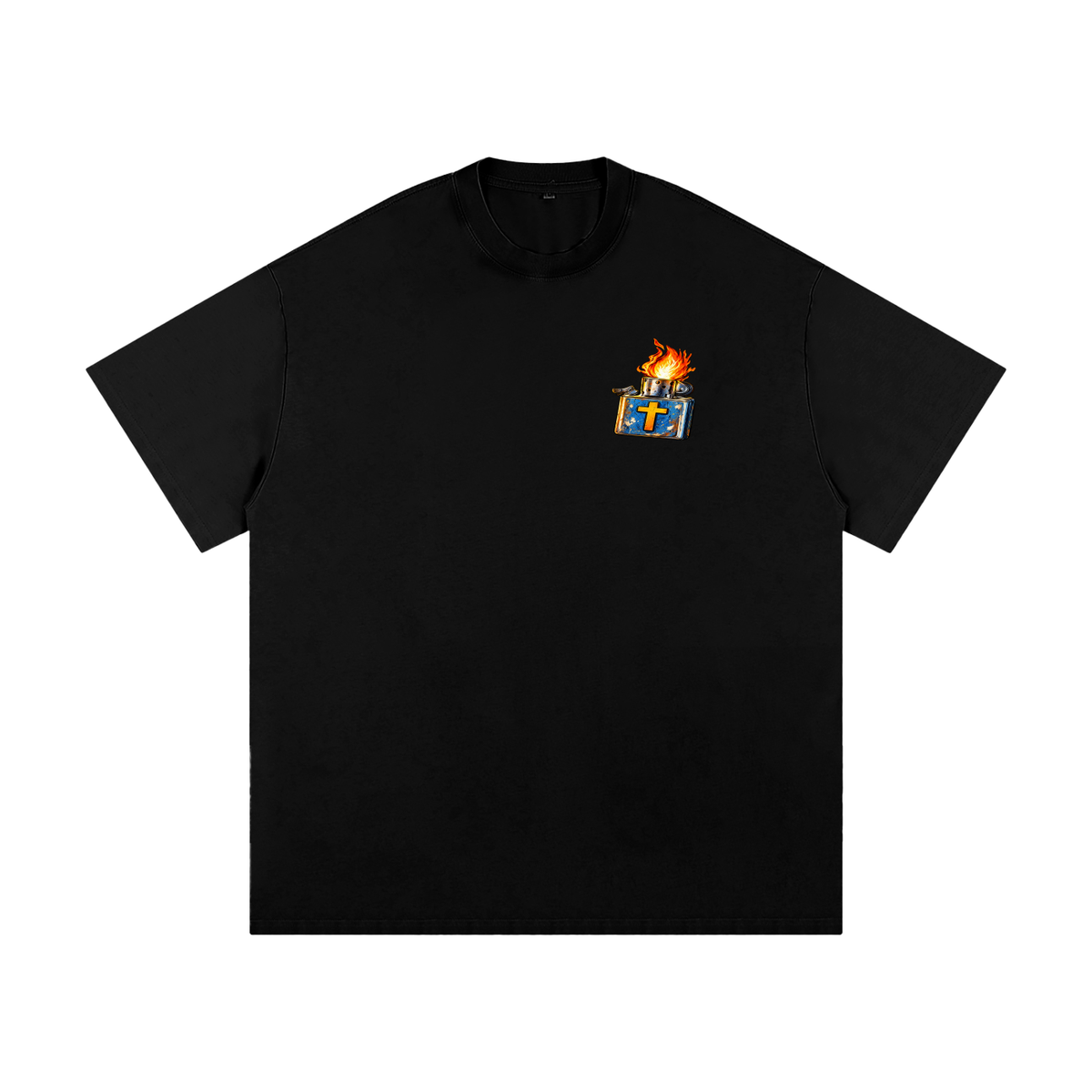 JESUS SAVES FROM IRE THAT GOES OUT AND DOGS DON'T GO TO THE NEW JERUSALEM ACCORDING TO REVELATION 22:15 T-Shirt
