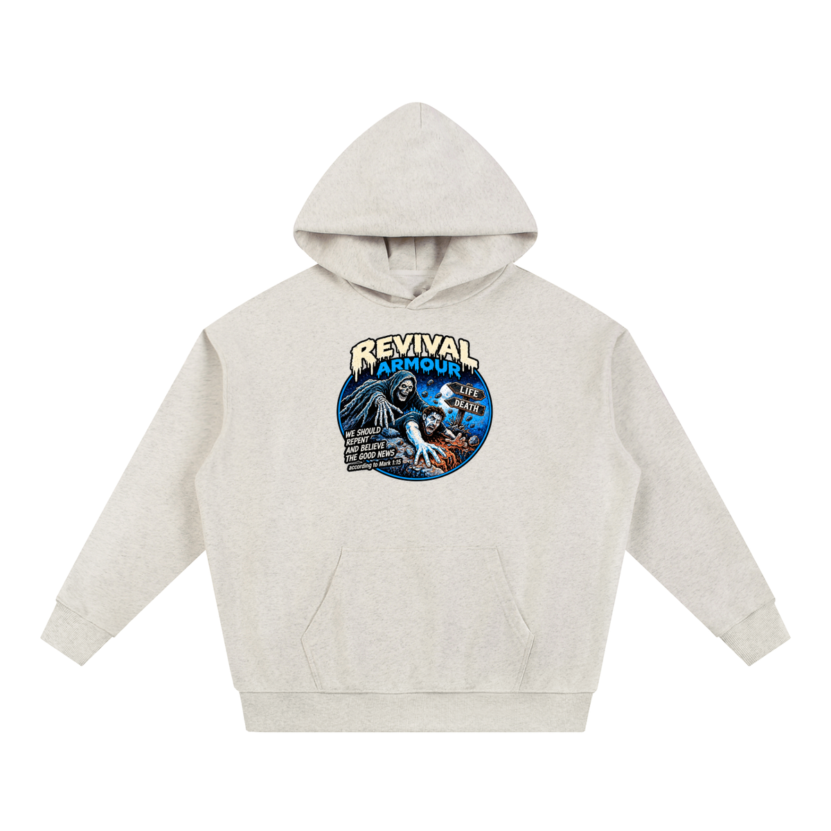 REVIVAL ARMOUR WE SHOULD REPENT AND BELIEVE THE GOOD NEWS according to Mark 1:15 Hoodie