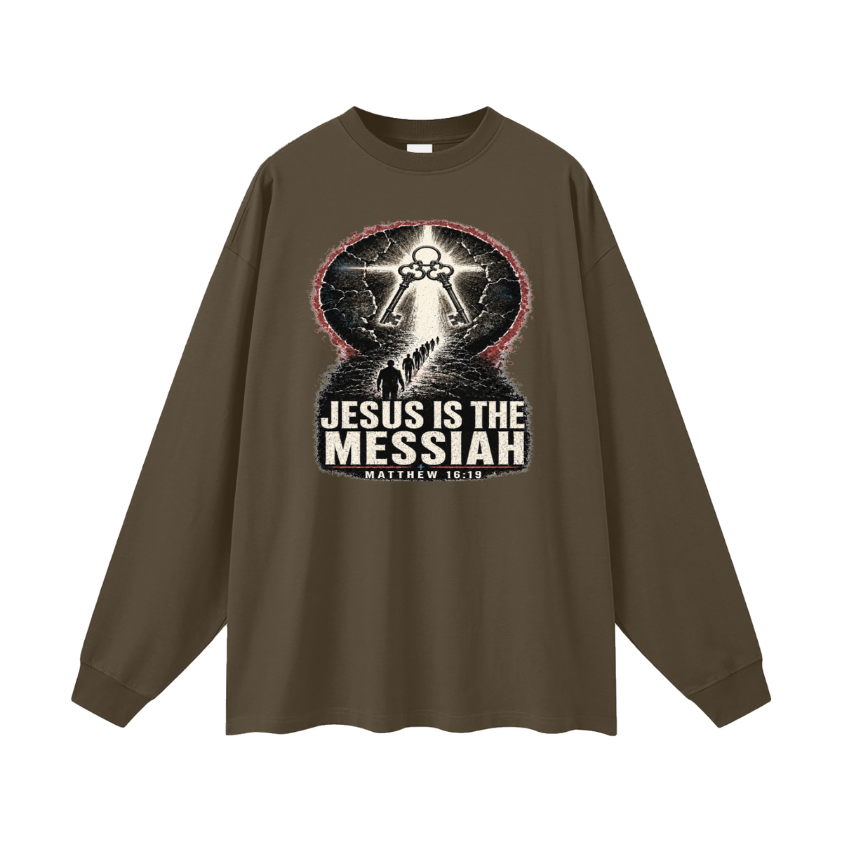JESUS IS THE MESSIAH + MATTHEW 16:19 Long Sleeve T-Shirt