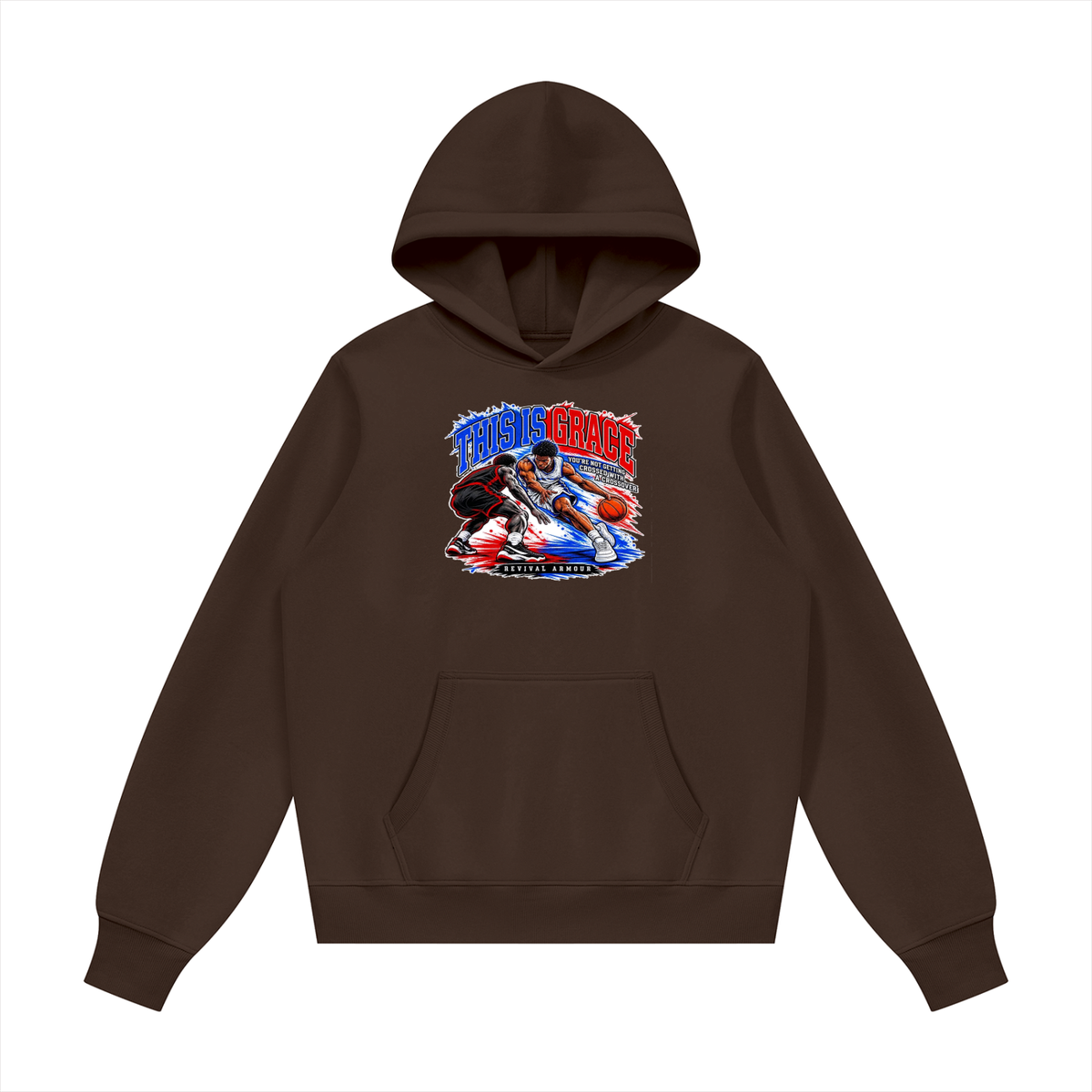 THIS IS GRACE YOU'RE NOT GETTING CROSSED WITH A CROSSOVER ( MARK 1:15 IS ON HIS SHOES TOO ) Hoodie