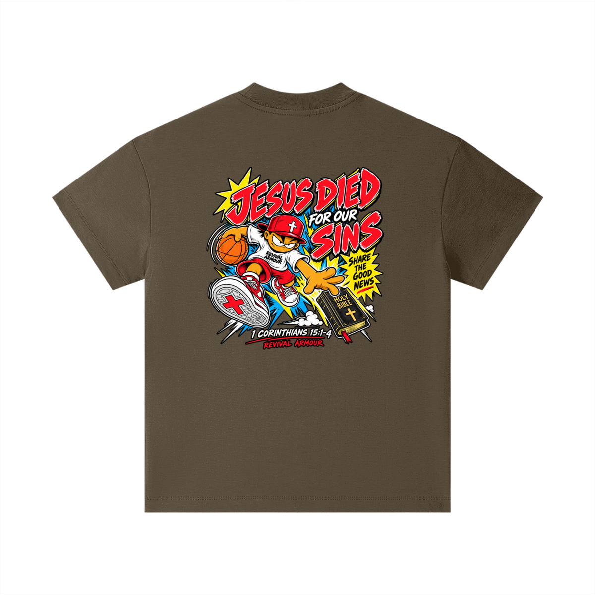 REVIVAL EST. 2026 ARMOUR JESUS DIED FOR OUR SINS Kids T-Shirt