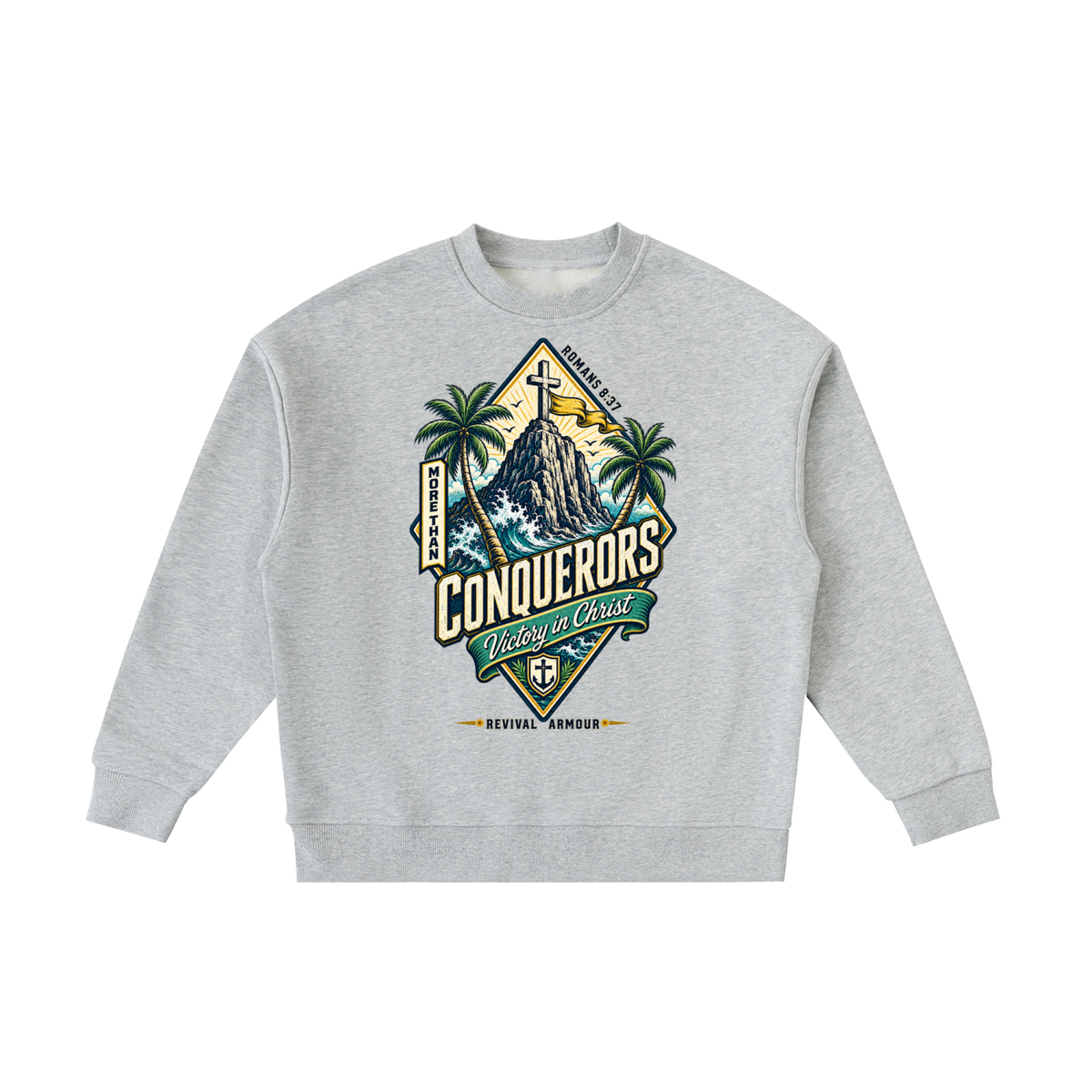 More than conquerors victory in Christ youth Sweatshirt