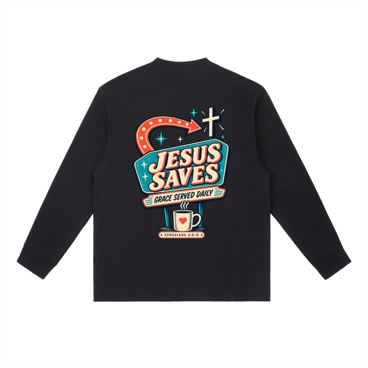 Jesus saves Long-Sleeve T-Shirt