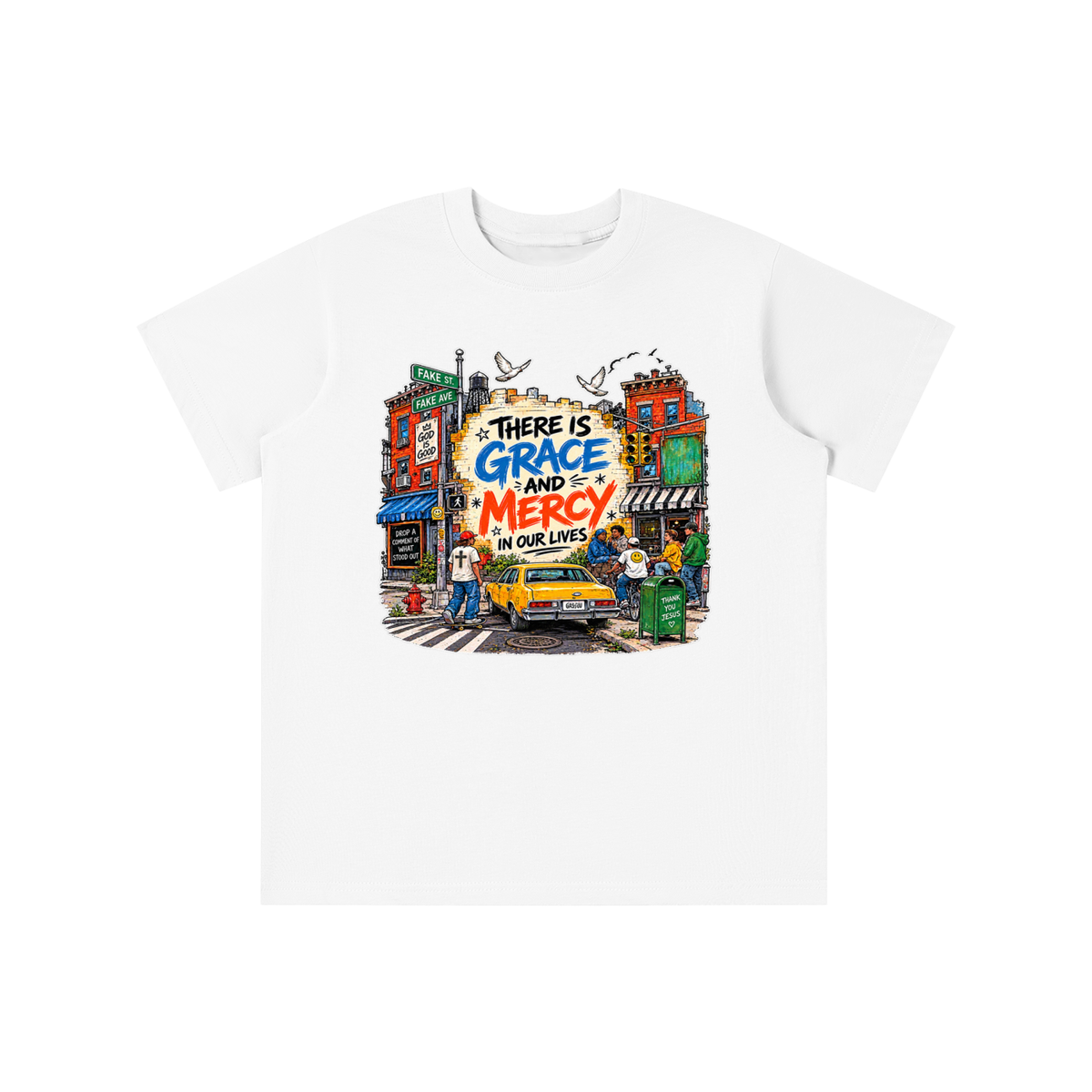 THERE IS GRACE AND MERCY IN OUR LIVES THANK YOU JESUS youth T-shirt