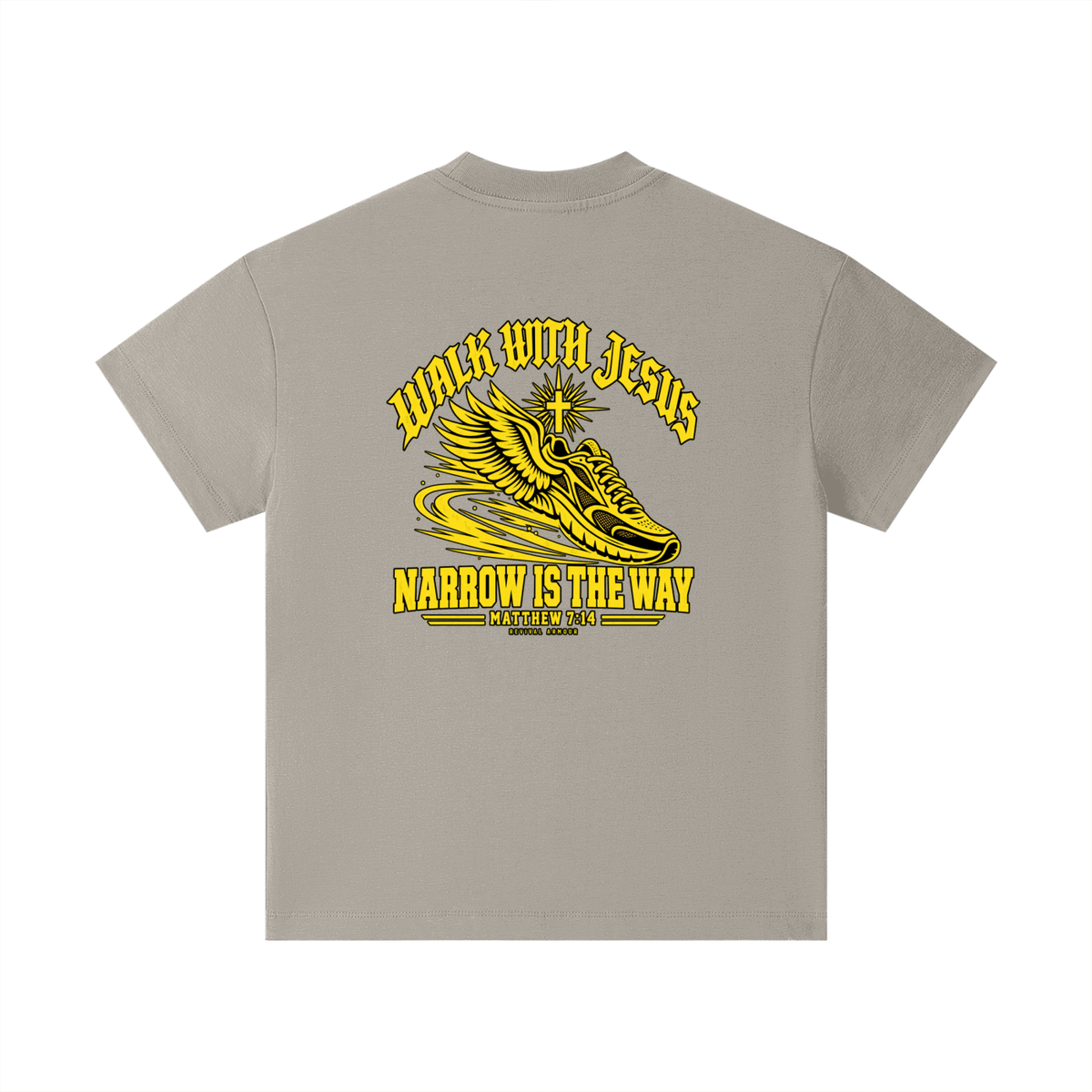 WALK WITH JESUS NARROW IS THE WAY - MATTHEW 7:14 - REVIVAL ARMOUR Kids T-Shirt