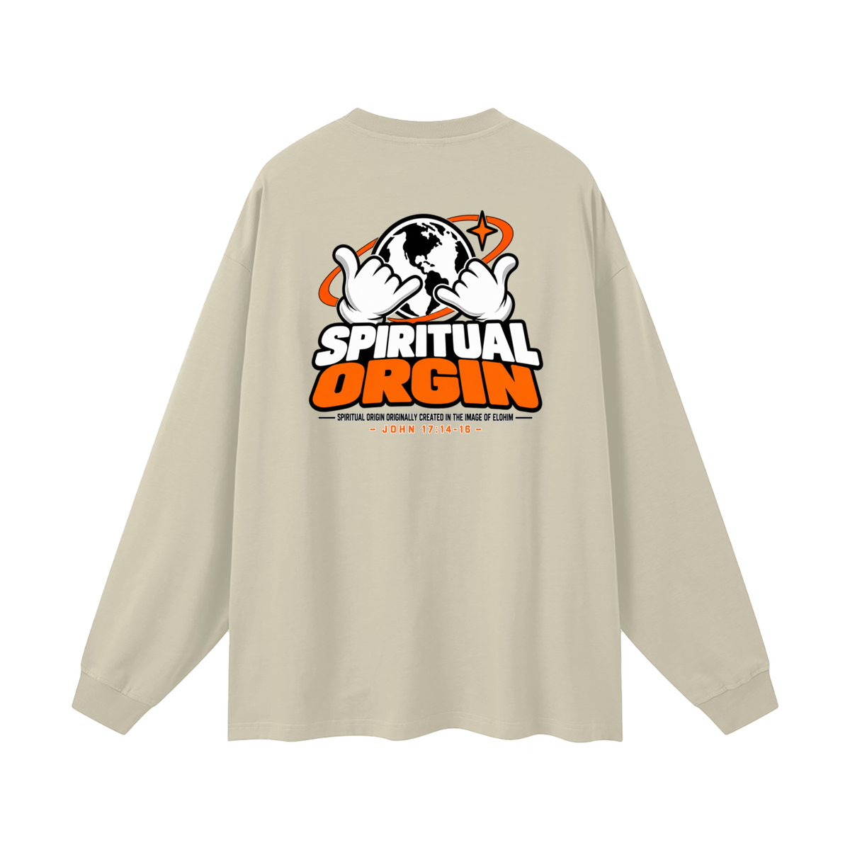 SPIRITUAL ORGIN - SPIRITUAL ORGIN ORIGINALLY CREATED IN THE IMAGE OF ELOHIM- Long Sleeve T-Shirt