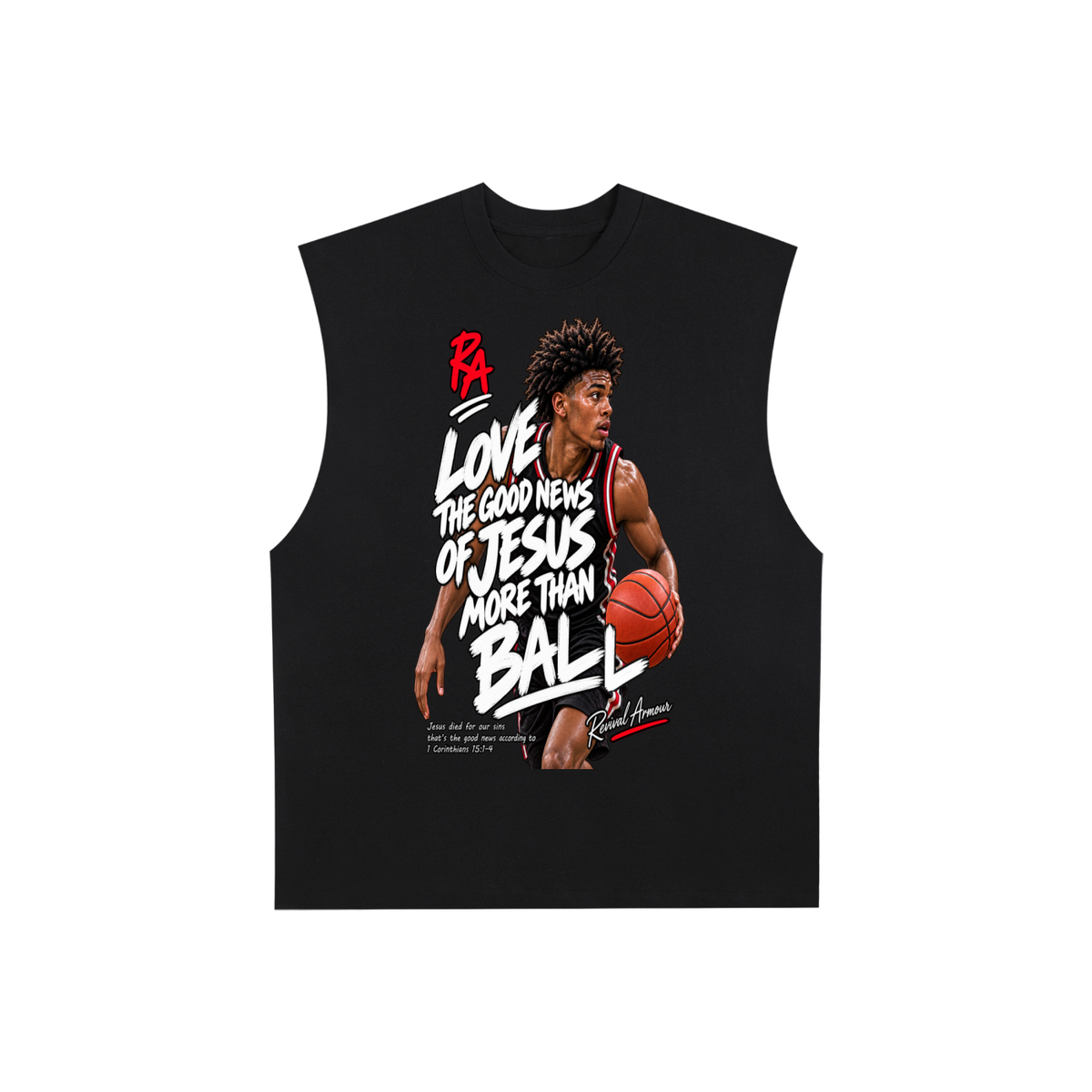 LOVE THE GOOD NEWS OF JESUS MORE THAN BALL Tank Top