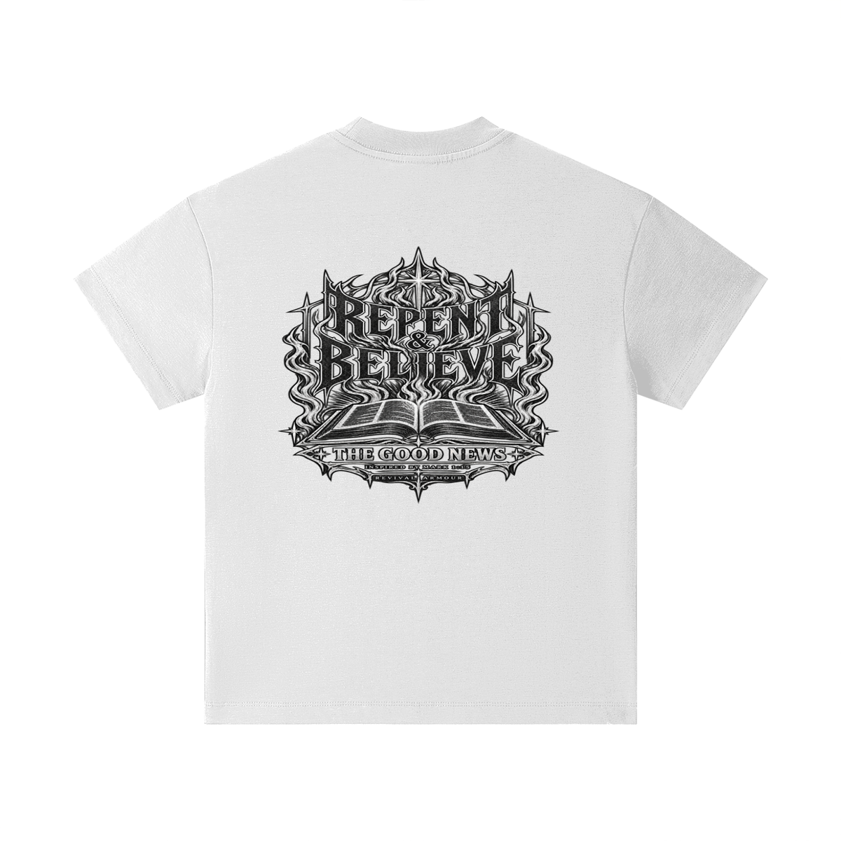 REPENT & BELIEVE THE GOOD NEWS INSPIRED BY MARK 1:15 Kids T-Shirt