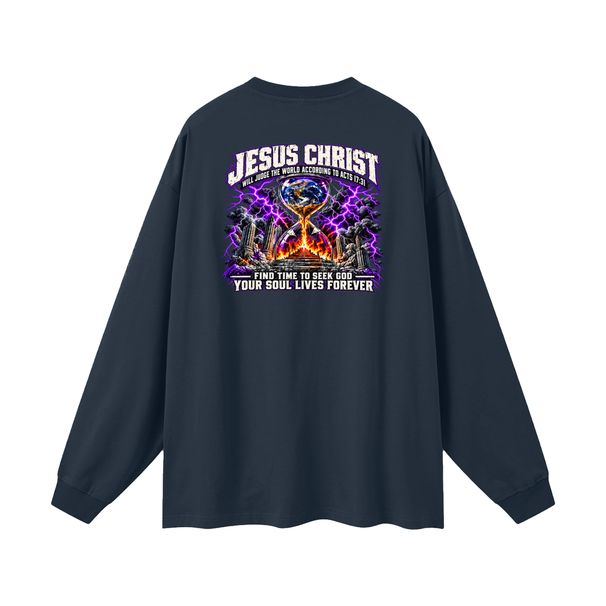 THE STRUGGLE IS REAL BUT SO IS JESUS - INSPIRED BY 1 PETER 5:10 - Long Sleeve T-Shirt