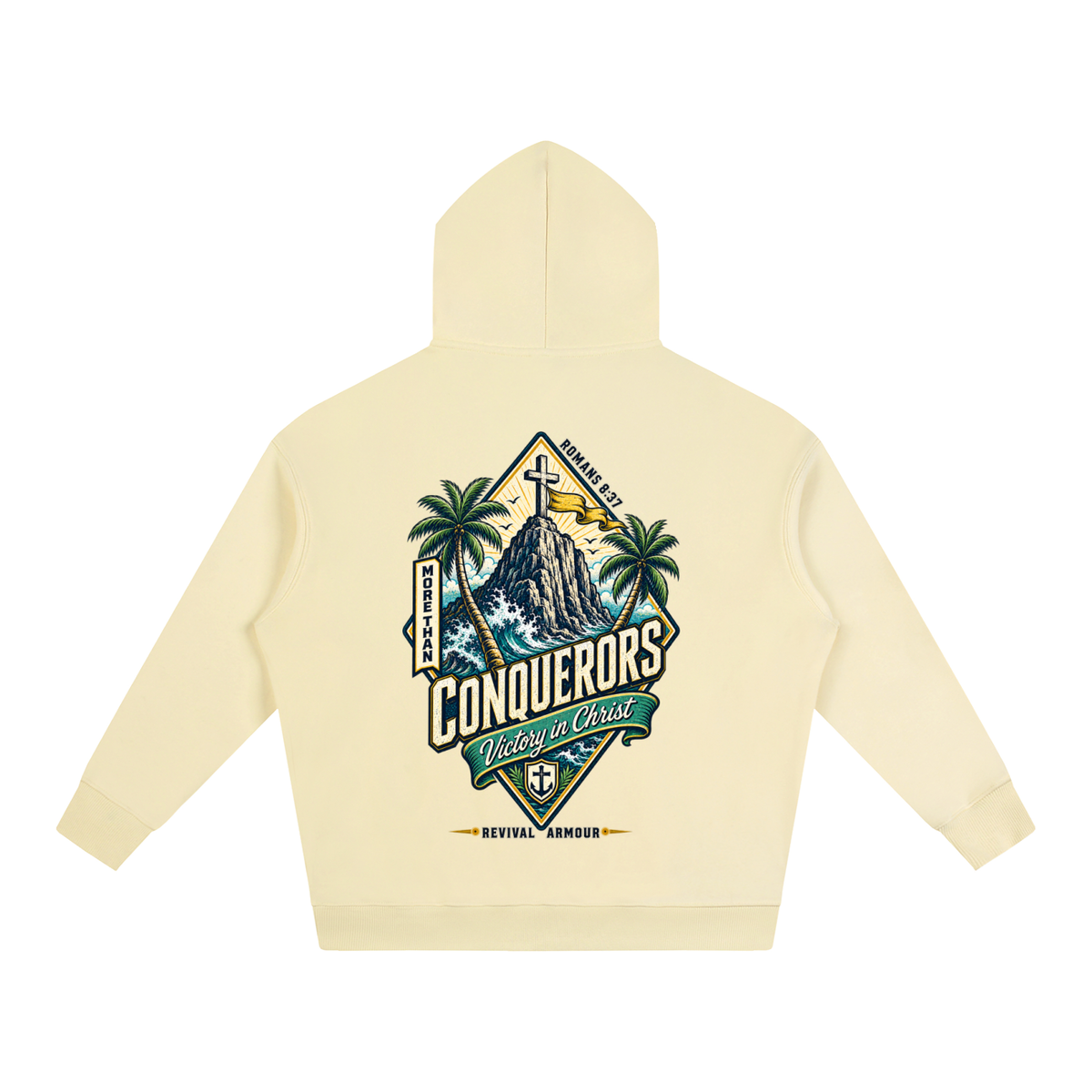 More than conquerors victory in Christ Hoodie