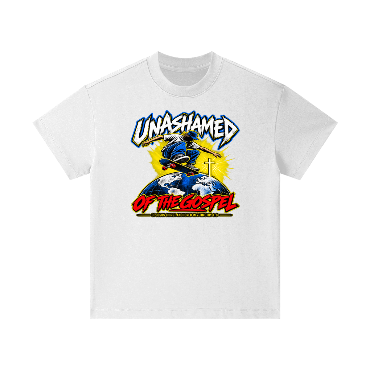 UNASHAMED OF THE GOPEL OF JESUS CHIRST ANCHORED IN 2 TIMOTHY 1:8 Kids T-Shirt